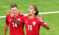 World Cup PIX: Poulsen goal powers Denmark to 1-0 win over Peru