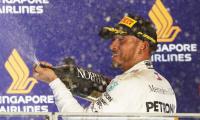 F1: Hamilton opens 40-point lead with Singapore GP triumph