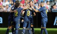 PHOTOS: Real Madrid win at Celta but Modric sees red