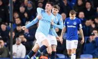 EPL PIX: Man City go top with win at Everton