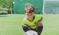 WATCH Mateo Messi: Like father, like son...