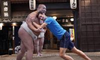 WATCH: Djokovic goes sumo wrestling in Japan