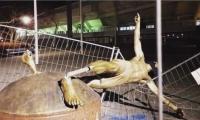 Ibrahimovic statue vandalised again