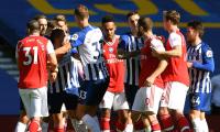 EPL PIX: Arsenal sunk by Brighton, Leicester held