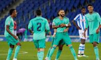 La Liga: Real Madrid move top with win over Sociedad