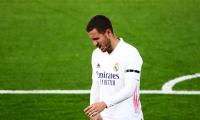 Football: Madrid's Hazard sidelined with thigh injury