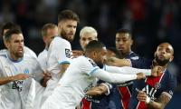Mass brawl mars Marseille's rare win at PSG