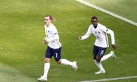 PIX: Griezmann goal helps France hold inspired Hungary