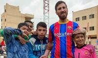 Egyptian Messi lookalike thrills soccer-loving orphans