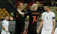 WC qualifiers: Netherlands win in Latvia