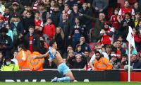 EPL PIX: City march on, Spurs and Hammers win