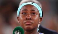 Teary-eyed Gauff says Swiatek is 'on another level'