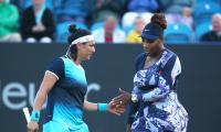 Serena's doubles campaign ends 