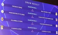 Chelsea face Real Madrid in Champions League quarters