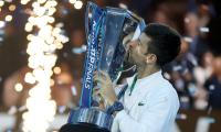 PIX: Djokovic wins record-equalling sixth ATP Finals