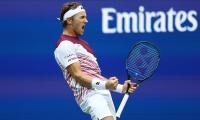 US Open: Ruud's 55-shot rally thrills crowd