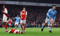 EPL: Ruthless Man City go top with win at Arsenal