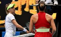 No handshakes as Sabalenka downs Ukraine's Tsurenko