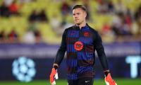 Barca goalkeeper Ter Stegen undergoes surgery