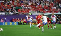 PIX: England whip Wales; meet Sweden in Euro quarters