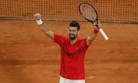 PIX: Djokovic downs Zverev, sets up Sinner semi-final