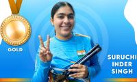 Golden hat-trick for Suruchi at ISSF World Cup