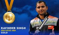 Ravinder wins 50m pistol gold at World Championships
