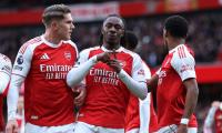 EPL PIX: Eze goal extends Arsenal's stay at top; Spurs win