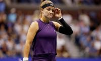 Drama at US Open: Why Muchova stopped mid-serve in tears