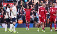 EPL: Liverpool thrash West Ham, level with Man U