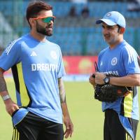 Virat Kohli with head coach Gautam Gambhir