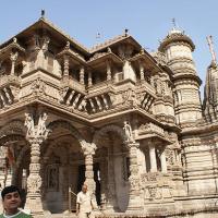 A richly carved Jain temple
