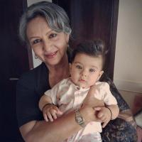 Sharmila Tagore with her granddaughter Inaaya in 2018