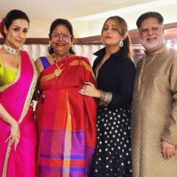 Malaika and Amrita Arora with their parents, Joyce Arora and Anil Mehta/Courtesy Instagram