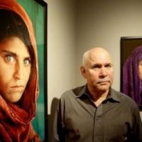 Photographer Steve McCurry with Sharbat Gula