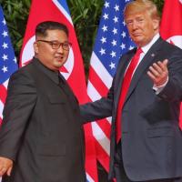 Trump and Kim Jong-Un in 2018