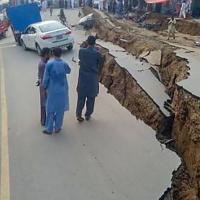 File pic of the impact of a quake in Pakistan in 2019