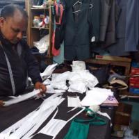 A tailor stitches masks for free in Chandigarh