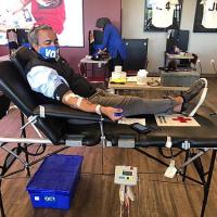 Dr Ami Bera urged people to donated blood last month