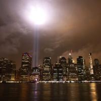 File pic: The 9/11 Tribute in Light shines in New York City.