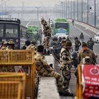 Heavy security at the Delhi-Ghazipur border