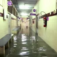 Rain waters inundates the ESI hospital in Chennai