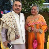 Vinod Dua and his wife Padmavati