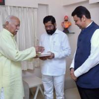 Maha CM and Dy CM with the RSS chief