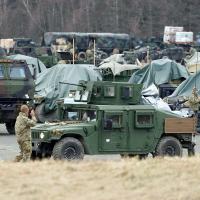 US soldiers stationed 6 km from the Ukrainian border