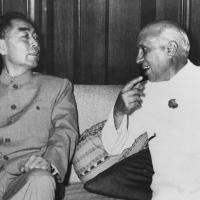 Then PM Jawaharlal Nehru with then Chinese premier Zhou Enlai