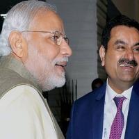 The PM with Gautam Adani