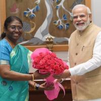 Droupadi Murmu meets PM Modi