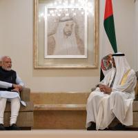 PM Narendra Modi and UAE President Sheikh Mohamed bin Zayed Al Nahyan./File image