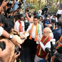 Goa CM and Amit Shah campaign in the state